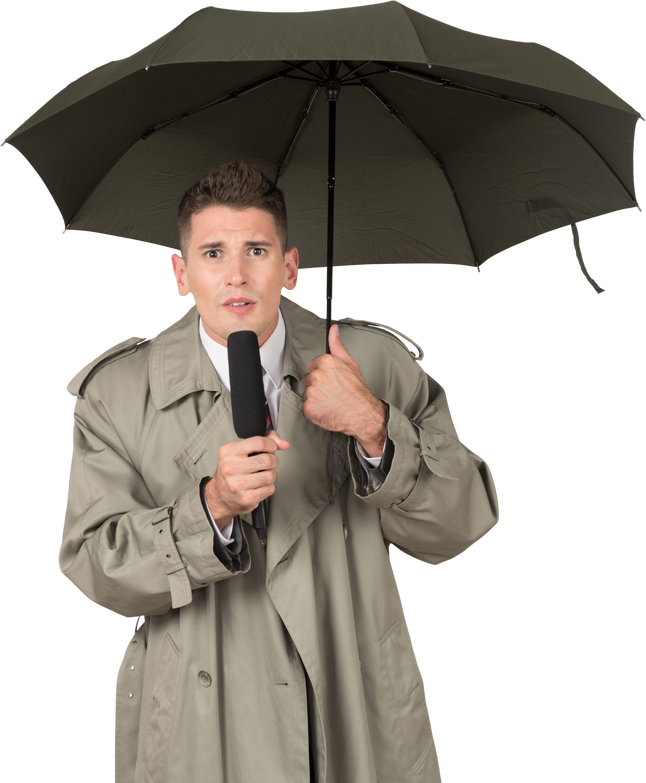 A Male Weather Reporter